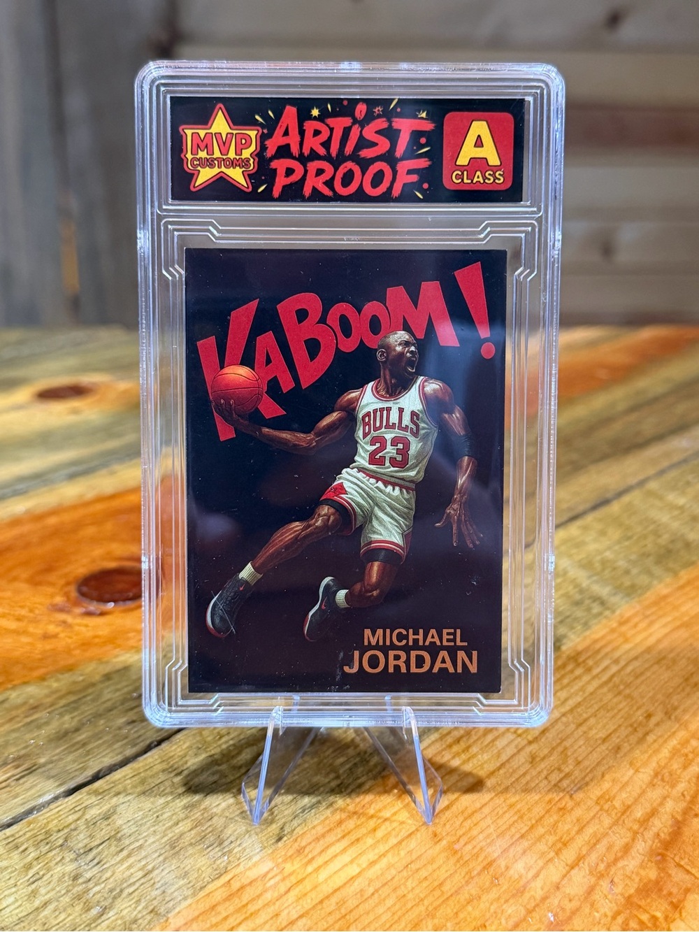 Michael Jordan Chicago Bulls ‘Kaboom!’ Custom Basketball Slab